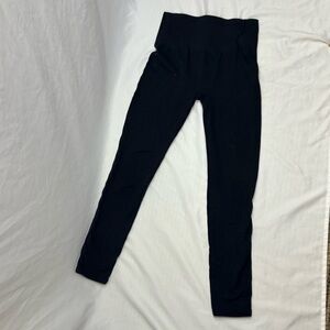 Spanx Look at me Now Leggings Women’s Sm Black Tummy Control Shape Wear Seamless